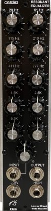 MU Module CGS202 Serge Resonant Equalizer (1U) from CGS