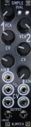 Eurorack Module Simple Dual NJMVCA from Blue Lantern Modules