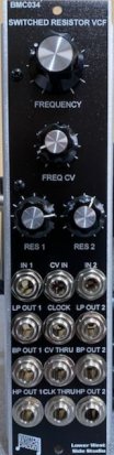 MU Module BMC034 Switched Resistor VCF (1U) from Lower West Side Studio