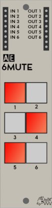 AE Modular Module 6MUTE from Tangible Waves