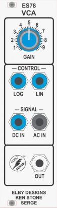 Eurorack Module ES78 - VCA from Elby Designs