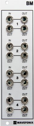 Eurorack Module 4x4 Buffered Multiple (BM) from Wavefonix