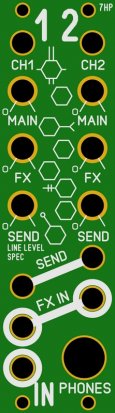 Eurorack Module Headphones pre-amp and Pedal FX adapter from Blue Lantern Modules