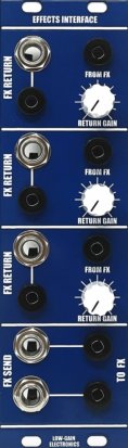 Serge Module Effects Interface from Low-Gain Electronics