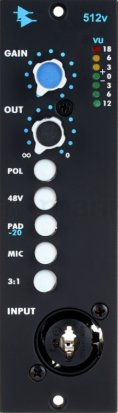 500 Series Module 512v Discrete Mic / Line Pre from API