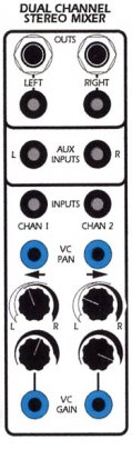 Serge Module Dual Channel Stereo Mixer (DCSM) from Serge