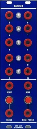 Serge Module Gate Sequencer from Low-Gain Electronics