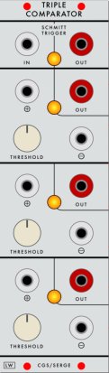 Serge Module CGS96 / 596 Serge Triple Comparator from Loudest Warning