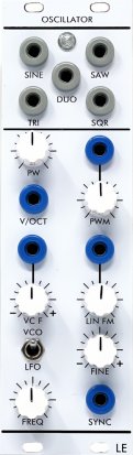 Serge Module Ocillator from Low-Gain Electronics