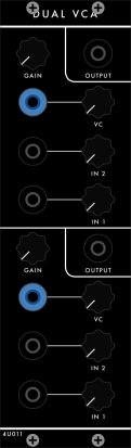 Serge Module 4U011 - Dual VCA from 4UShop