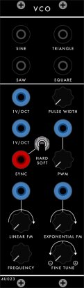 Serge Module 4U023 - VCO from 4UShop