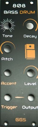 Eurorack Module 808 Bass Drum from Guru Gara Synth