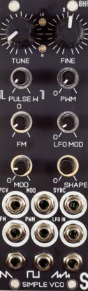 Eurorack Module Simple VCO from Blue Lantern Modules