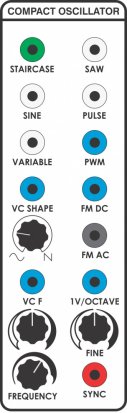 Serge Module CGS340 Compact VCO from Elby Designs