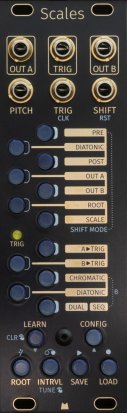 Eurorack Module Scales - Black&Gold Panel from Mörk Modules