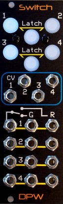 Eurorack Module Switch SW-1, Quad Bidirectional Switch from DPW Design