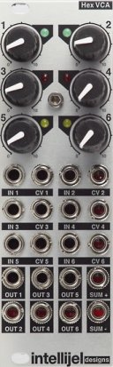 Eurorack Module Hex VCA from Intellijel