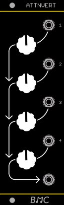 Eurorack Module BMC49 Attenuverting Mixer from Barton Musical Circuits