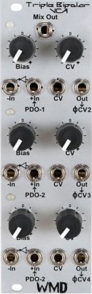 Eurorack Module Triple Bipolar VCA from WMD