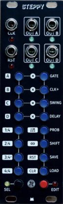 Eurorack Module Steppy (black panel) from Other/unknown