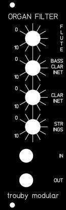 Eurorack Module Organ Filter from trouby modular