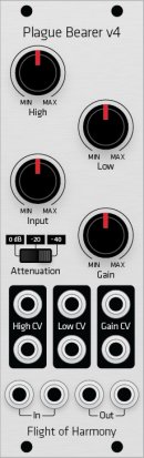 Eurorack Module Plague Bearer v4 (Grayscale panel) from Grayscale