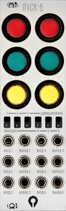 Eurorack Module "Пуск-6" aluminium from Paratek