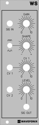 Eurorack Module Waveshaper (WS) from Wavefonix