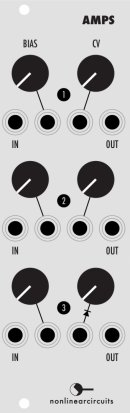 Eurorack Module VCAs from Nonlinearcircuits