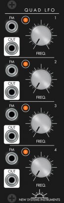 Eurorack Module Quad LFO from New Systems Instruments