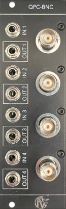 Eurorack Module Quad Passive Converter - BNC from Fully Wired Electronics