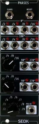 Eurorack Module Phases - Phase Shifting Clock Divider from SEOK