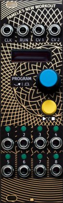 Eurorack Module Pamela's NEW Workout - Black&Gold Panel from Mörk Modules