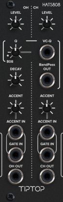 Eurorack Module HATS808 (BLACK) from Tiptop Audio