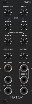 Eurorack Module BD909 (BLACK) from Tiptop Audio