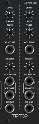 Eurorack Module CYMBL909 (BLACK) from Tiptop Audio