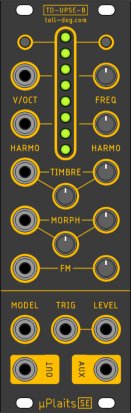 Eurorack Module µPlaits SE (uPlaits, microPlaits) [Rev B, Black] from Tall Dog