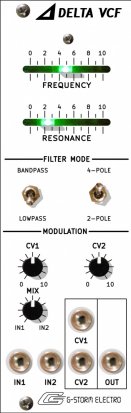 Eurorack Module Delta VCF 8HP from G-Storm Electro