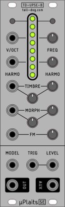 Eurorack Module µPlaits SE (uPlaits, microPlaits) [Rev B, Silver] from Tall Dog