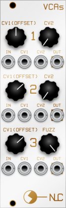 Eurorack Module VCAs from Nonlinearcircuits