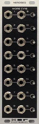 Eurorack Module NerdSEQ CV16 Expander Black/Grey from XOR Electronics