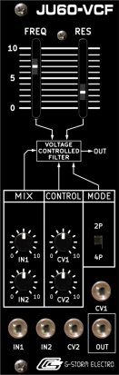 Eurorack Module JU60-VCF from G-Storm Electro