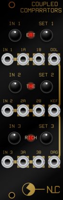 Eurorack Module Coupled Comparators (black panel) from Nonlinearcircuits