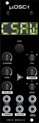 Eurorack Module µOsc-I from Codex Modulex