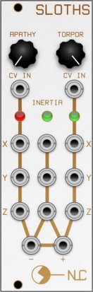 Eurorack Module Triple Sloths from Nonlinearcircuits