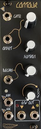 Eurorack Module Black & Gold Contour Panel from Modular Maculata