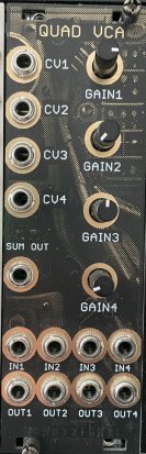 Eurorack Module Quad VCA from Maneco Labs