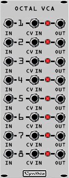 Eurorack Module Octal VCA from Cynthia