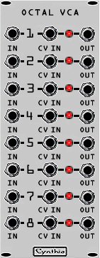 Eurorack Module Octal VCA from Cynthia