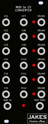 Eurorack Module JCS MIDI to Control Voltage from Jake's Custom Shop